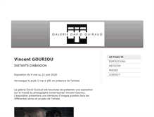 Tablet Screenshot of galerie-david-guiraud.com